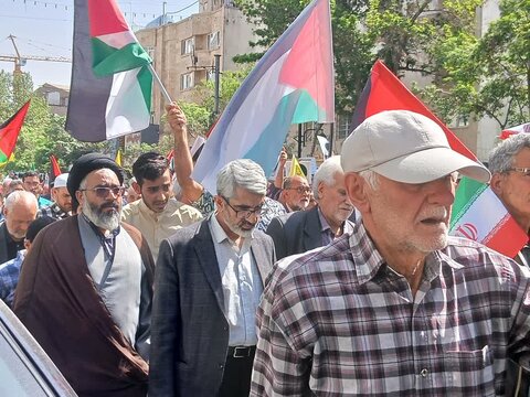 تصاویر/راهپیمایی مردم مشهد در حمایت از مردم مظلوم غزه