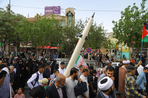 تصاویر / راهپیمایی مردم قم در محکومیت جنایات رژیم صهیونیستی و حمایت از مردم مظلوم غزه