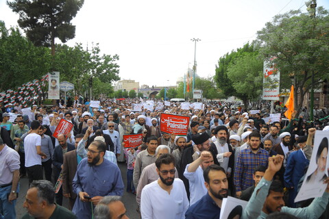 تصاویر / راهپیمایی مردم قم در محکومیت جنایات رژیم صهیونیستی و حمایت از مردم مظلوم غزه