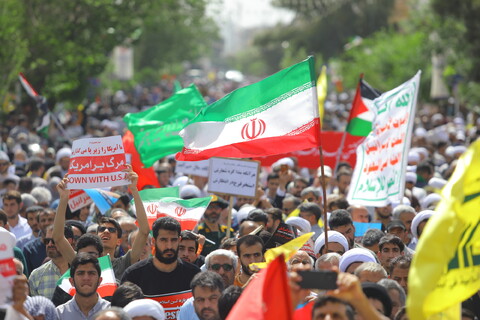 تصاویر / راهپیمایی مردم قم در محکومیت جنایات رژیم صهیونیستی و حمایت از مردم مظلوم غزه