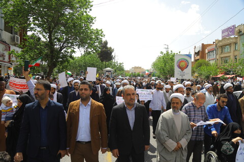 تصاویر / راهپیمایی مردم قم در محکومیت جنایات رژیم صهیونیستی و حمایت از مردم مظلوم غزه