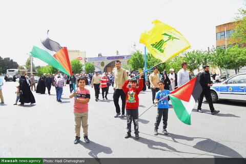 مظاهرات حاشدة في مدينة قم تنديداً بجرائم كيان الاحتلال ودعماً لغزة