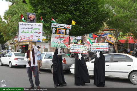 مظاهرات حاشدة في مدينة قم تنديداً بجرائم كيان الاحتلال ودعماً لغزة