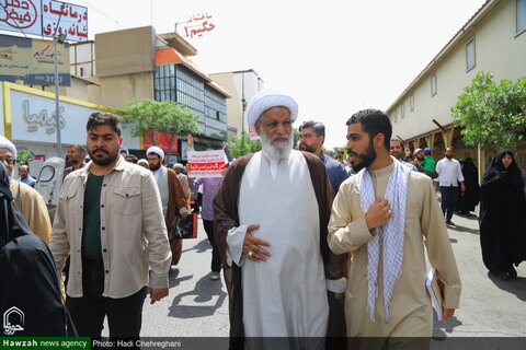 مظاهرات حاشدة في مدينة قم تنديداً بجرائم كيان الاحتلال ودعماً لغزة