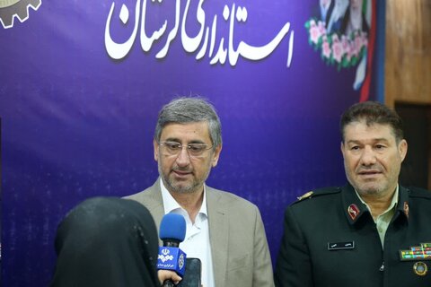 تصاویر نشست استاندار لرستان با فرمانده نیروی انتظامی استان