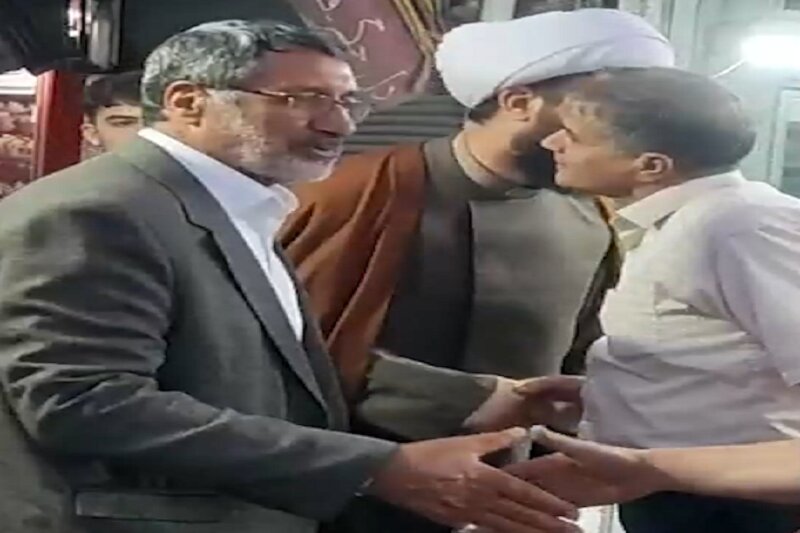 حضور امام جمعه بیستون در جمع بازاریان+تصاویر