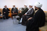 وفد رئاسة جماعة المدرسين في الحوزة العلمية بقم يزور مراجع النجف الأشرف