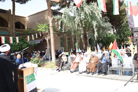 اجتماع بزرگ طلاب و روحانیون زاهدان در حمایت از مردم مظلوم غزه