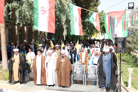 اجتماع بزرگ طلاب و روحانیون زاهدان در حمایت از مردم مظلوم غزه