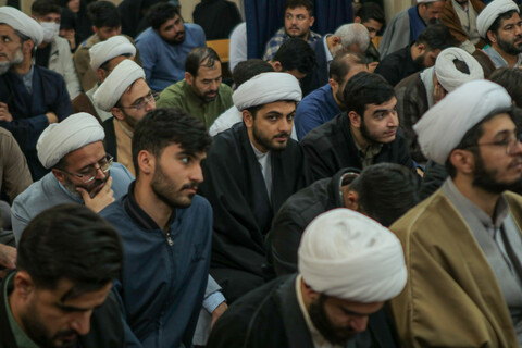 نشست علما و طلاب حوزه علمیه همدان با حجت الاسلام عبداللهی