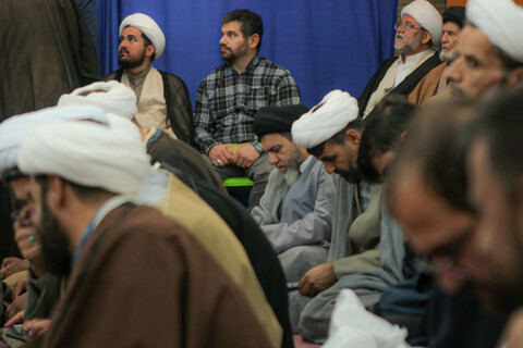 نشست علما و طلاب حوزه علمیه همدان با حجت الاسلام عبداللهی