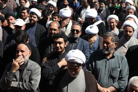 حوزه/ برگزاری مراسم دسته عزاداری به مناسبت سالروز وفات حضرت عبدالعظیم الحسنی ( ع ) توسط طلاب و روحانیون