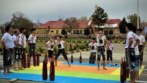 تصاویر/  صبحگاه مشترک نیروهای مسلح در میدان صبحگاه تیپ ۲۶۴ متحرک هجومی شهید عبدی سلماس