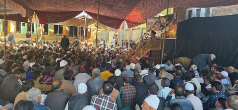 انجمنِ شرعی شیعیانِ جموں وکشمیر کے تحت شہادتِ امام صادق علیہ السّلام کی مناسبت سے عظیم الشان مجلسِ عزاء منعقد