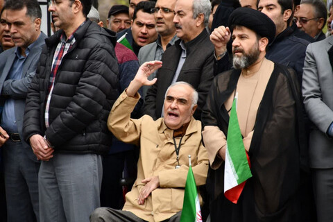 تصاویر/ تجمع دانشجویان تبریزی در حمایت از مردم غزه