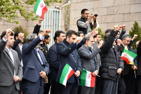 تصاویر/ تجمع دانشجویان تبریزی در حمایت از مردم غزه