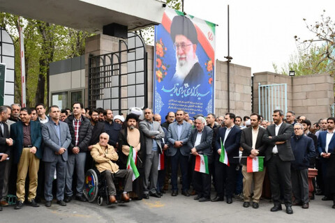 تصاویر/ تجمع دانشجویان تبریزی در حمایت از مردم غزه