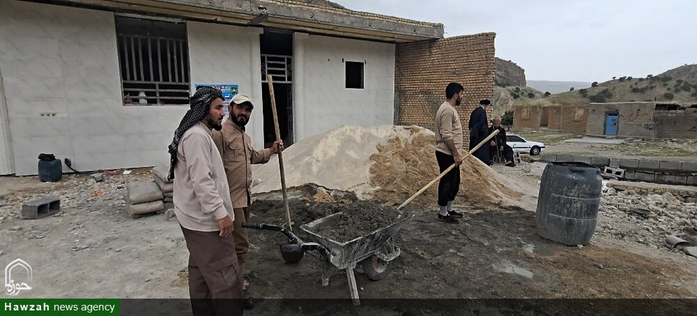 فعالیت گروه جهادی شهید پیش بین شهرستان صیدون در منطقه تنگ چویل