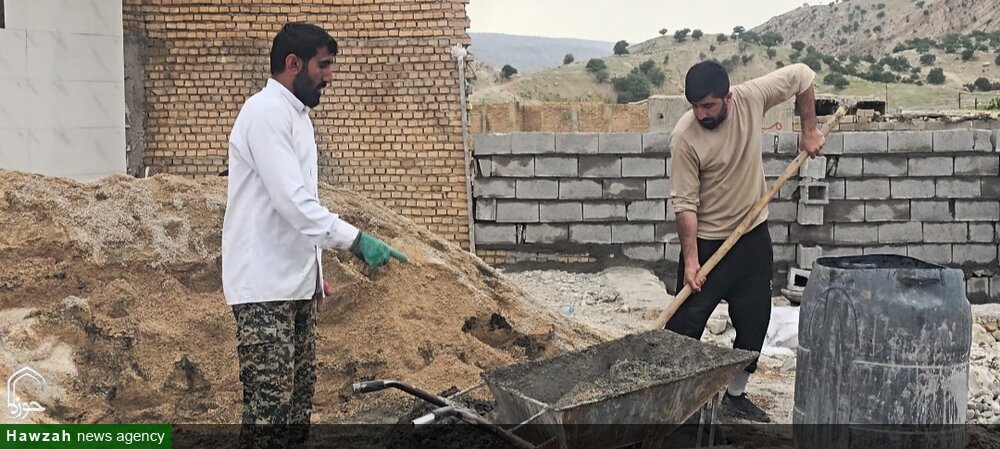 فعالیت گروه جهادی شهید پیش بین شهرستان صیدون در منطقه تنگ چویل