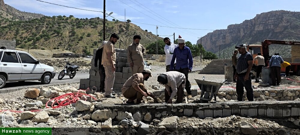 فعالیت گروه جهادی شهید پیش بین شهرستان صیدون در منطقه تنگ چویل