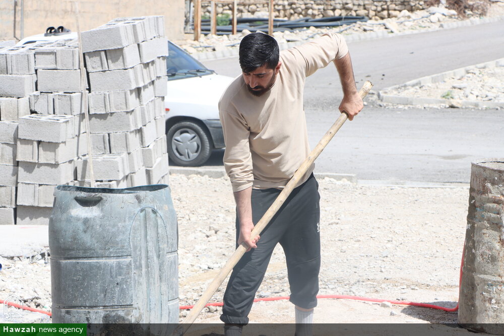 فعالیت گروه جهادی شهید پیش بین شهرستان صیدون در منطقه تنگ چویل
