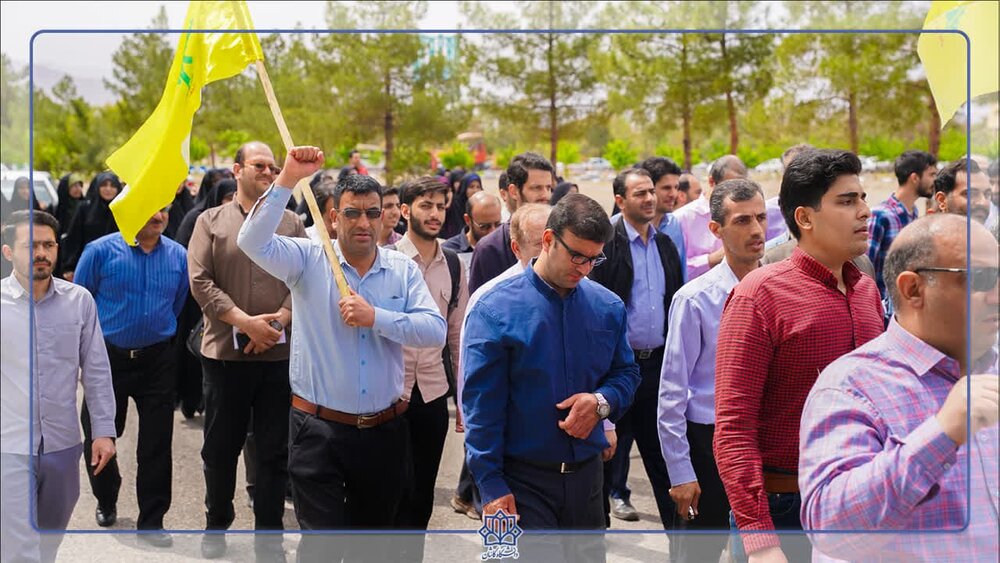 حمایت دانشگاهیان کاشانی از مردم مظلوم فلسطین