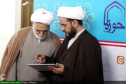 آية الله مسعودي الخميني يزور وكالة أنباء الحوزة + صور