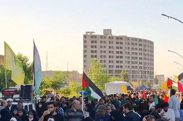 مردم قم در حمایت از مظلومان غزه به میدان آمدند / دنیا بشنود "انا علی العهد" + فیلم