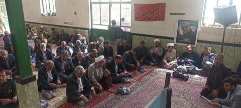 آیین خون صلح بین خانواده های نورآباد با حضور امام جمعه شهرستان