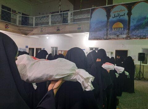 ندای استغاثه بانوان برازجانی در حمایت از مردم غزه
