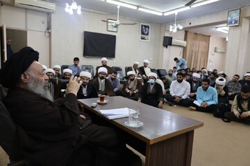 تصاویر/ درس اخلاق آیت الله موسوی جزایری