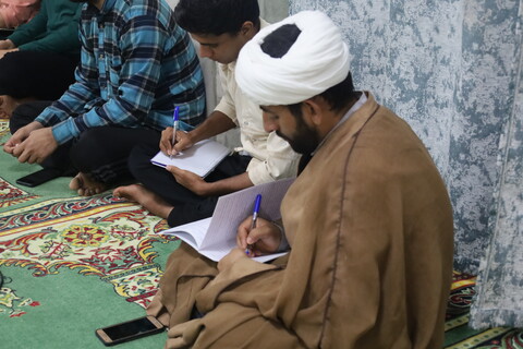 تصاویر/درس اخلاق طلاب مدرسه علمیه النبی(ص) بندرعباس