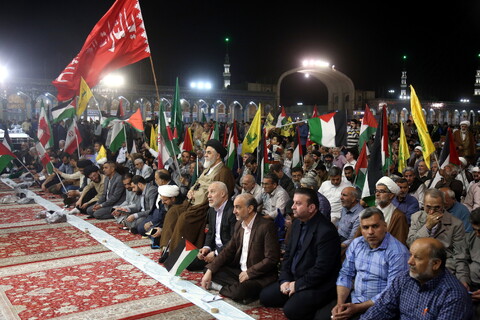 تصاویر/ اجتماع بزرگ مردمی «أنا علی العهد»