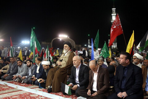 تصاویر/ اجتماع بزرگ مردمی «أنا علی العهد»