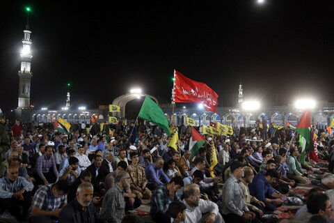 تصاویر/ اجتماع بزرگ مردمی «أنا علی العهد»