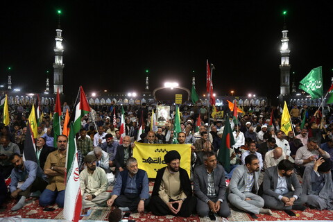 تصاویر/ اجتماع بزرگ مردمی «أنا علی العهد»