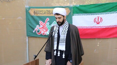 تجمع حوزویان یزد در پی جنایات رژيم صهيونيستی