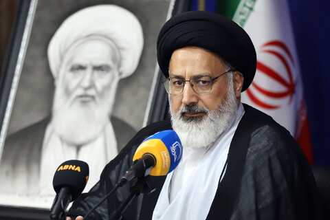 تصاویر/ نشست خبری همایش صدمین سالگشت باز تأسیس حوزه علمیه قم