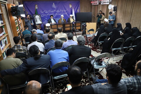 تصاویر/ نشست خبری همایش صدمین سالگشت باز تأسیس حوزه علمیه قم