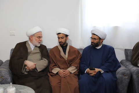 تصاویر/تکریم و سرکشی نماینده ولی فقیه از روحانیون بیجار