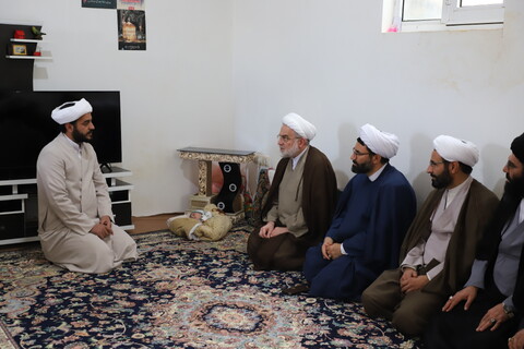 تصاویر/تکریم و سرکشی نماینده ولی فقیه از روحانیون بیجار