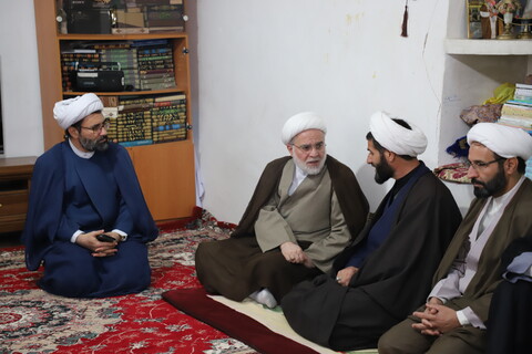 تصاویر/تکریم و سرکشی نماینده ولی فقیه از روحانیون بیجار