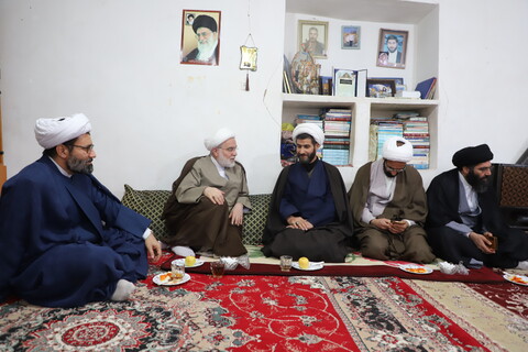 تصاویر/تکریم و سرکشی نماینده ولی فقیه از روحانیون بیجار