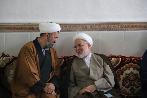 تصاویر/تکریم و سرکشی نماینده ولی فقیه از روحانیون بیجار