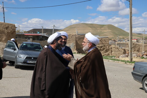 تصاویر/تکریم و سرکشی نماینده ولی فقیه از روحانیون بیجار