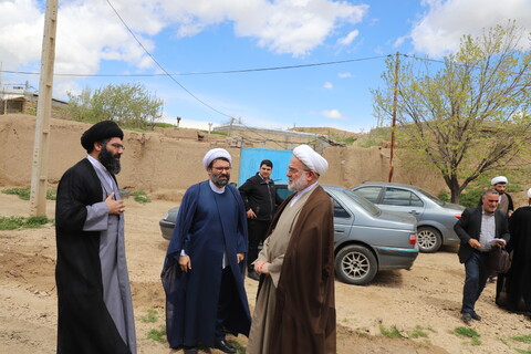 تصاویر/تکریم و سرکشی نماینده ولی فقیه از روحانیون بیجار