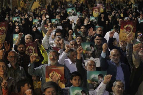 تصاویر/ تجمع دانشجویان، طلاب و مردم بیرجند بر علیه جنایت رژیم کودکش اسرائیل