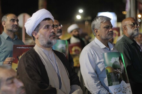 تصاویر/ تجمع دانشجویان، طلاب و مردم بیرجند بر علیه جنایت رژیم کودکش اسرائیل