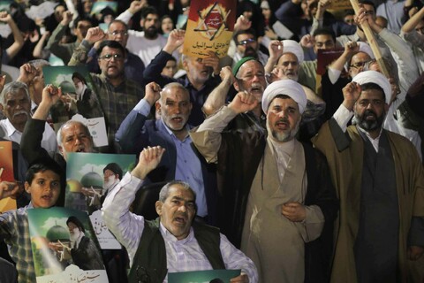 تصاویر/ تجمع دانشجویان، طلاب و مردم بیرجند بر علیه جنایت رژیم کودکش اسرائیل