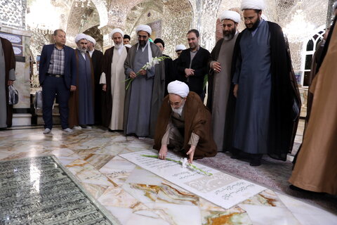 تصاویر/استقبال و زیارت آیت الله اعرافی از حرم مطهر شاه عبدالعظیم حسنی
